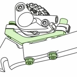 Shimano SM-MA-R160P/D Adaptateur Post-Mount à Flat-Mount Pour Rotor Arrière De 160mm -Vélo de route Soldes Flatmount