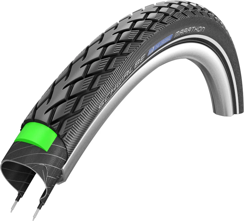 Schwalbe Marathon 28" 23-622 Reflex Green Guard SG Pneu à Fil 1 Schwalbe Marathon 28" 23-622 Reflex Green Guard SG Pneu à Fil