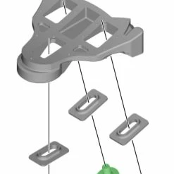 Shimano Vis De Plaque De Chaussure M5 X 8mm Pour SM-SH10/11/12 5 Shimano Vis De Plaque De Chaussure M5 X 8mm Pour SM-SH10/11/12 -Vélo de route Soldes Shimano SPD SL Cleats