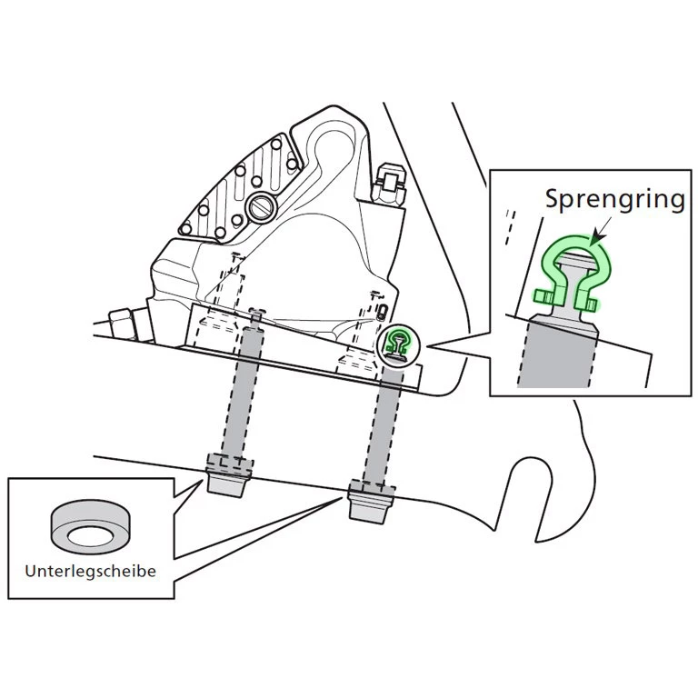 Shimano Bague De Sécurité Goupille De Retenue Pour Flat-Mount 2 Shimano Bague De Sécurité Goupille De Retenue Pour Flat-Mount – Image 2