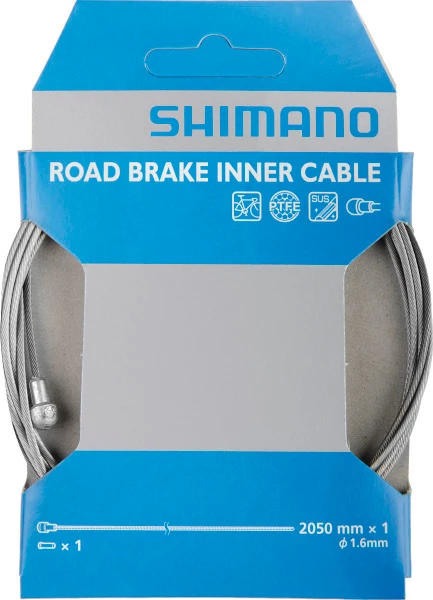 Shimano Câble De Frein SIL-TEC Pour Vélo De Course 1,6mm X 2050mm 1 Shimano Câble De Frein SIL-TEC Pour Vélo De Course 1,6mm X 2050mm